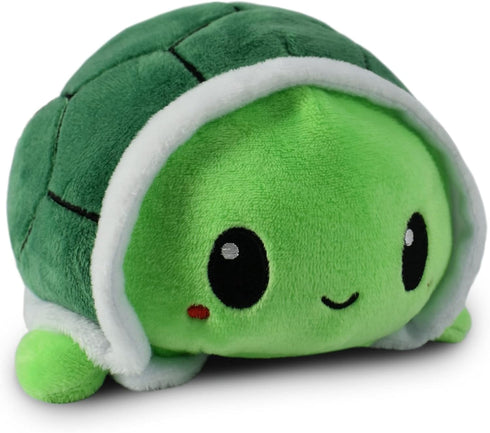 TeeTurtle - The Original Reversible Turtle Plushie - Green - Cute Sensory Fidget Stuffed Animals That Show Your Mood 4 inch...