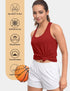 Tank Top for Women 2024, Workout Tank Tops Woman, Long Athletic Racerback Tank Tops for Women, Compression Sleeveless Shirts (X-Large, Red)...