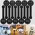 200 Pcs Handmade Lollipop Baking Seal Stickers - Black Hand Made Long Label Stickers, Bakery Cake Box Tamper Evident Stickers, Canned Goods Self-A...