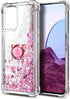NZND Designed for T-Mobile REVVL 6 PRO 5G Phone Case, REVVL 6X PRO 5G Case, Glitter Floating Liquid Cute Case with Tempered Glass Screen Protector...