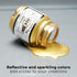 Jacquard Lumiere 2.25oz Fabric Paint Sunset Gold - Metallic Paint for Fabric, Leather, Canvas, Paper and Wood - Light-bodied Metallic Acrylic Pain...