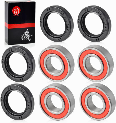 Front Wheel Bearings and Seals Kit For HONDA Recon 250 TRX250TE TRX250TM 1997-2018 TRX200D 1990-1997 TRX350TE TRX350TM 2000-2006...