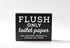 Do Not Flush Sign for Bathroom - Septic System Signs for Bathroom Signs for Business or RV Bathroom Sign and Cabin Bathroom Sign Black...