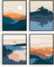 HAUS AND HUES Nature Wall Art - Mountain Landscape, Geometric Abstract, Adventure Decor...