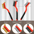 Wire Brush Set, 3 Pcs Stainless Steel/Brass/Nylon Wire Brushes for Cleaning with Curved Handle Grip for Rust Removal, Dirt, Paint Scrubbing(Red)...