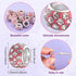 ANCIRS 100pcs 12mm Large Hole Rhinestone European Beads, Large Hole Rondelle Spacer Beads, Diamond Hair Beads for European Bracelet Snake Chain Ch...