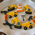 Construction Cookie Cutter Set-3 Inches-9 Piece- Excavator Digger Bulldozer Dump Truck Hammer Wrench Construction Tools Cutters Molds for Kids Con...