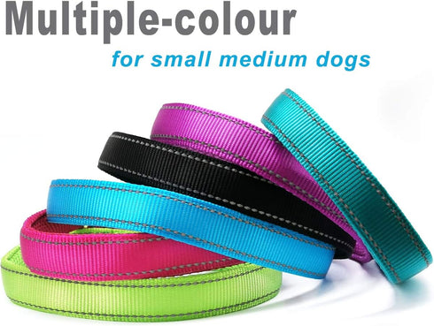 Reflective Slip Collar, Soft Nylon Training Choke Collar for Dogs in Green 22", Wide 1"(Suitable for Dog Weight Around 39-60 pounds)...