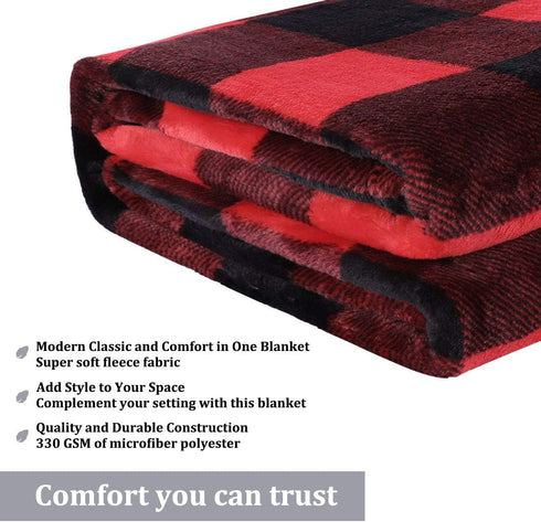 PiccoCasa Pet Dog Blanket, Flannel Fleece Puppy Blanket Plaid Plush Warm Rug Blankets for Small-Medium Dogs Cats Sleeping Mat, 30 x 40 Inches, Sca...