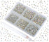 Bymitel 7200 Pieces 6 Mixed Sizes Glue Fix on Glass Rhinestones Round Crystal Gems Flatback for DIY Jewelry Making with one Picking Pen (6-Sizes 7...
