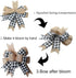 Buffalo Plaid Burlap Bows for Wreath 2 Pack,12”x9.4”Large Rustic Farmhouse Decor Tree Topper Check Bow Decorations for Fall Wedding Holiday Party ...