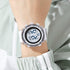 Watches for Men Multifunctional Waterproof Watch LED Digital Watch Transparent Case Silicone Strap Sports Watch...
