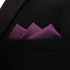 S&W SHLAX&WING Silk Ties for Men Suit Neckties Purple Solid Colors Extra Long Matching Pocket Square...