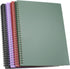 Yansanido Spiral Notebook, 4 Pcs 10 Inch x 7.4 Inch B5 Thick Plastic Hardcover 7mm College Ruled 4 Color 80 Sheets -160 Pages Journals for Study, ...