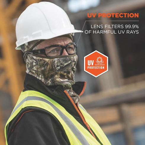 Ergodyne Skullerz Thor Safety Glasses - Black Frame, Clear Lens...