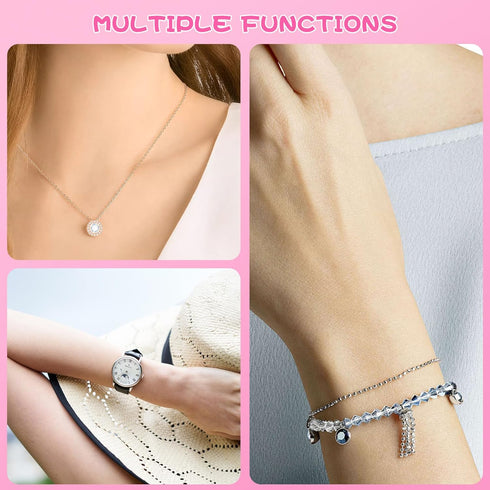 Bracelet Helper Tool - Bracelet Helper to Put on Yourself, Quick Release Fastening Jewelry Clasp Helpers, Metal Bracelet Assist Tool with Hideable...