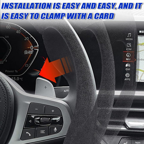 Car Steering Wheel Cover, Segmented Steering Wheel Protector, Non-Slip and Safe Car Wheel Protector for Men Women, Car Interior Accessories Univer...