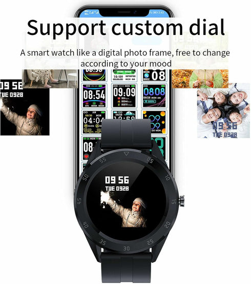 Waterproof Bluetooth Smart Watch Phone Mate Heart Rate Tracker for iOS Android...