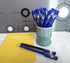 20 Pcs Gel Blue Pens,0.5mm Gel Ink Pens,Blue Barrel,Premium Blue Ink and Comfort Grip For Note Taking Office School Supply.(Blue ink)...