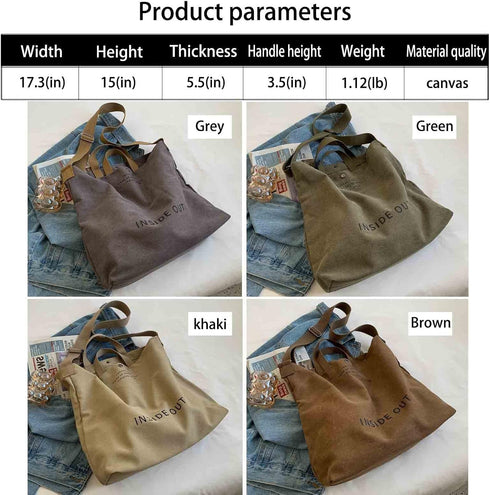 Sumleno Women Large Canvas Tote Handbags Casual Shoulder Work Bag Crossbody Top Handle Vintage Grunge Hobo Bag...