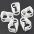 1/4" - 1/2" Plastic Tubing Clamps Adjustable Tube Clamp, Laboratory Pinch Valve Flow Control Hose Clamp - Pack of 5 White...