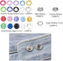 Minestylish 200 Sets Metal Snaps Buttons with Fastener Pliers Press Tool Kit Perfect for DIY Crafts Clothes Hats and Sewing, Snap Button Fasteners...
