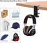 Aluminum Headphone Stand Hanger Foldable with Cable Organizer Headset Holder, Non-Slip Desk Hook Space Save Universal Headphone Mount...