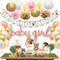 Ola Memoirs Woodland Baby Shower Decorations for Girl - Woodland Creatures It's A Girl Banner, Boho Floral Forest Animals Cutouts, Rose Gold Baby ...
