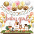 Ola Memoirs Woodland Baby Shower Decorations for Girl - Woodland Creatures It's A Girl Banner, Boho Floral Forest Animals Cutouts, Rose Gold Baby ...