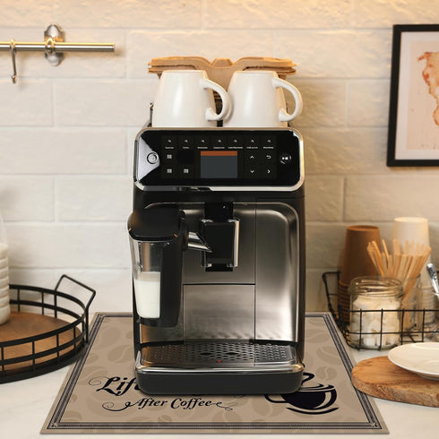 6Pcs Coffee Bar Mat Plastic Coffee Bar Accessories Decorations Under Coffee Maker Mat Supplies Coffee Machine Placemat Essentials Must Haves for C...