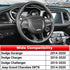 Carbon Fiber Steering Wheel Trim for for Dodge Durango 2014-2021, Dodge Charger Challenger 2015-2021, Jeep Grand Cherokee SRT8 2014-2021 Steering ...