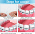 700 Count Floss Threader for Bridges, Dental Floss Threaders Blue Floss Threader for Bridges and Implants, 10 packs of 70...