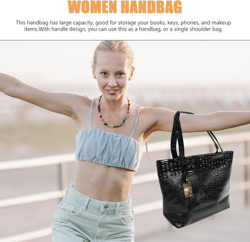 Gatuida PU Leather Women Handbag Fashion Shopping Shoulder Bag Large Capacity Tote Bag for Women...