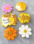 Bee Cookie Cutters 7-Pc. Set Made in the USA by Ann Clark, Cute Bee, Small Flower, Honey Pot, Beehive, Honeycomb and more...