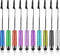 Stylus Pens for Touch Screens, 10PCS Short Stylus Pen Sets Mini Stylus Touch Pen for Tablets, Smartphones, Mobile Phone All Universal Touchscreen ...