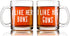 AW Fashions I Like His Guns, I Like Her Buns Couples Mug - Funny Couple Mug - (2) 13OZ Glass Coffee Mug - Funny Mug Set - Mugs For boyfriend and G...