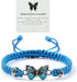 Always believe in yourself Butterfly Bracelet,Adjustable Hand Woven Bracelets for Women,Cute Butterfly Charm Bracelets Matching Bracelet Friendshi...