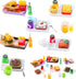 38 Pcs Miniature Food Toy Miniature Doll House Accessories Miniature Play Sets Small Doll Food Dollhouse Food, Hamburger Fries Soda Milk Juice Fas...