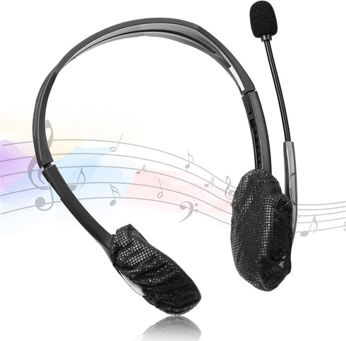300 Pieces Disposable Headphone Covers Non Woven Sanitary Headphone Ear Covers Black Fabric Headset Covers Ear Pad Covers for Headphones (White, B...