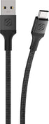Scosche CAB10-SP Strikeline Premium USB to Type-C Sync Braided Charging Cable, 10 feet, Space Gray...