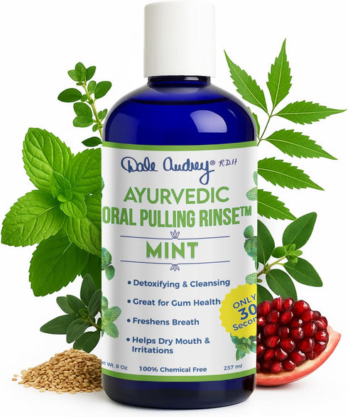 Ayurvedic Oil Pulling Rinse for Teeth and Gums | Made in USA Alcohol Free Mouthwash for Fresh Breath | Pulling Oil with Oils Extract for Teeth Whi...