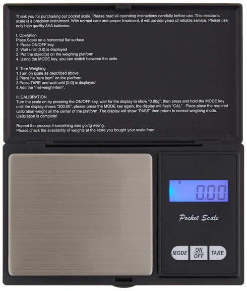 Digital Food Scales Precision 500g/0.01g, Small Pocket Ounces Grams, Portable Travel, Jewelry Scale (Battery Included)...