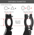 Bike Kickstand Kids- Adjustable Rear Side Aluminum Alloy Bicycle Stand Kickstand Fit for 16”18" 20" 22“Bike Kick Stand for Mountain Bike Road Bicy...