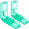 2PCS Pill Cutter, Professional Pill Splitter for Cutting Small Pills or Large Pills in Half...