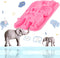 Elephant Cake Decoration Fondant Molds, Cute Silicone Mold Baby Elephant, for Kitchen Baking, Chocolate, Cookies, Butter, Marzipan, Flower Paste, ...