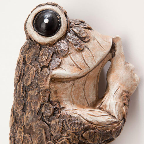 Bits and Pieces – Keep Quiet Frog Tree Peeker - Yard Decorations - Adorable Tree Sculpture - Garden Decoration - Garden Peeker Tree-Hugger Yard Ar...