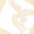 Eagle Wall Stencils Bird Large Stencils for Painting 12x12" Square Reusable Stencils Tile Stencil for Crafts Painting on Wood Paper Canvas Furnitu...
