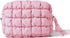 Quilted Makeup Bag Cosmetic Bag, Travel Toiletry Bag for Women, Cute Makeup Bag Organizer Baby Pink Makeup Pouch (M, Pink)...