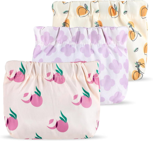 3 PCS Makeup Bag Printed Pocket Cosmetic Bag Waterproof Mini Travel Bag Self Closing Travel Kit Organizer Bag Portable Mini Travel Purse Pouches N...