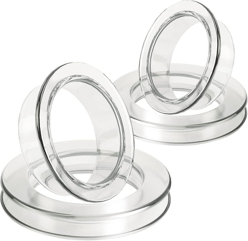 Sukh Patio Table Umbrella Hole Ring Umbrella Hole Ring and Cap Silicone Transparent Hole Couver Plug Hole Rings Set Umbrella Ring Caps 2 Sets for ...